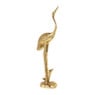 Kraanvogel beeld staand - goud - 11,8x7,8x33,8 cm