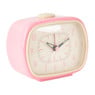 Klok retro - roze - 11x6x8,5 cm