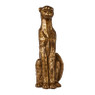 Luipaard beeld XL - goudkleurig - 22x19x58 cm