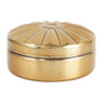Opbergpotje reliëf - goud - ⌀7.5 cm 