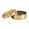 Opbergpotje reliëf - goud - ⌀7.5 cm 