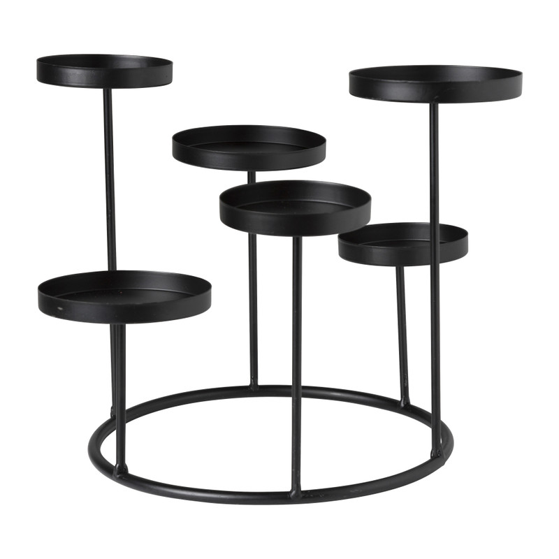 Etagere voor planten - zwart - ⌀31x24 cm 