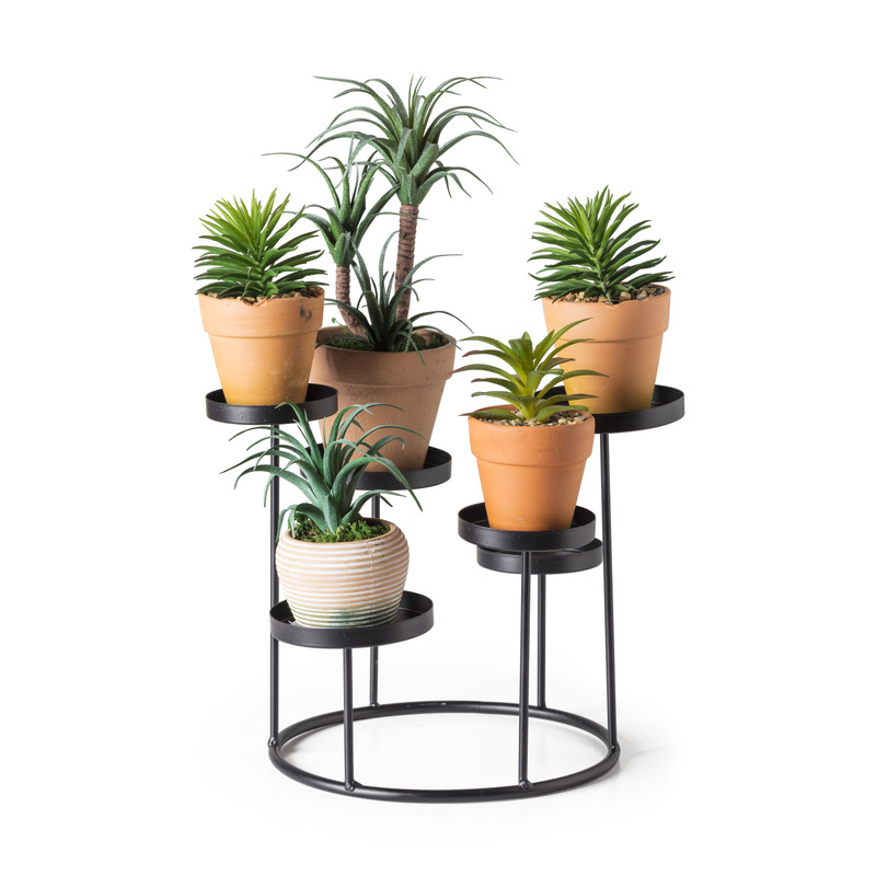 Etagere voor planten - zwart - ⌀31x24 cm 