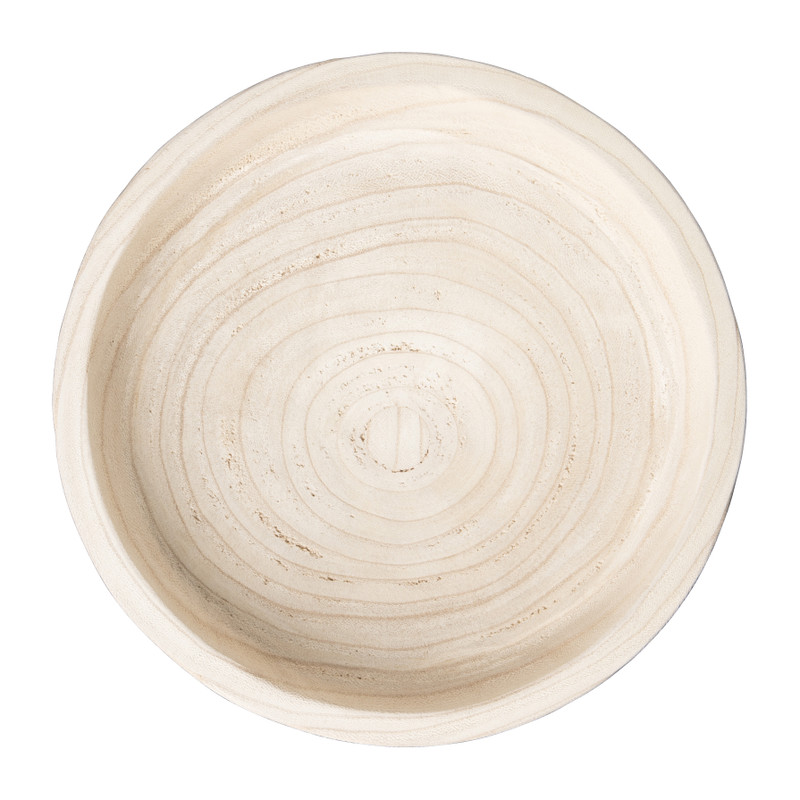 Schaal hout - rond - ⌀26x5 cm 