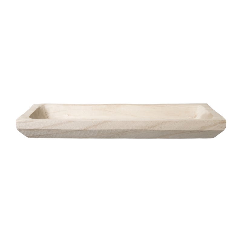 Schaal hout - rechthoek - 44x14x5 cm 