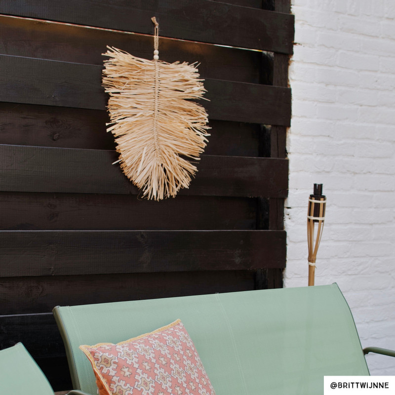 Wand deco blad - 54x25 cm