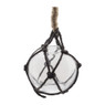 Glazen bol in touw - 8.5 cm