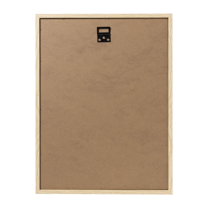 Poster met lijst bloem groot - bruin - 42x32x3 cm