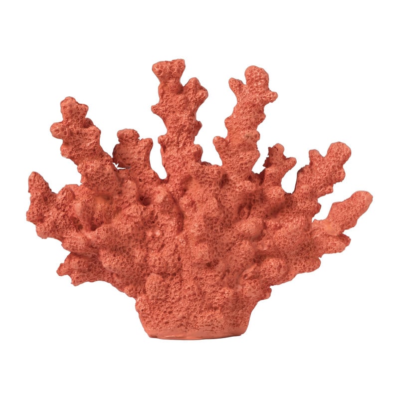 Deco koraal - oranje - 15x18x5 cm