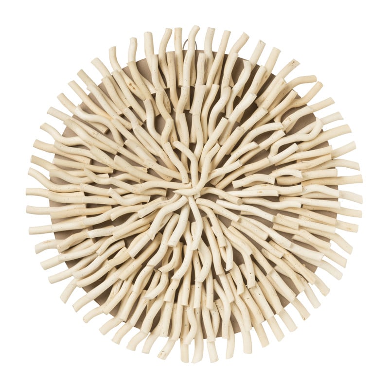 Wand deco hout - ø45x7 cm