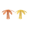 Decoratie palmboom - oranje - 34x34x30 cm