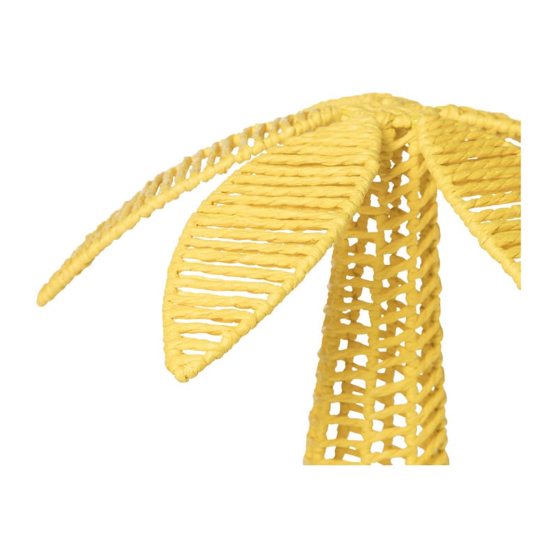 Decoratie palmboom - geel - 34x34x30 cm