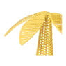 Decoratie palmboom - geel - 34x34x30 cm
