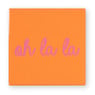 Siertegel Oh la la - roze/oranje - 10x10x0.5 cm