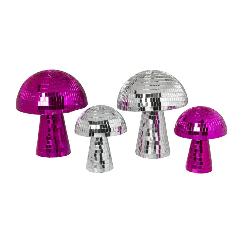 Paddenstoel discobal klein - roze - ø10x12.5 cm