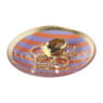 Deco schaaltje 'you look lovely today' - goud/paars/oranje - ø10.3x1 cm