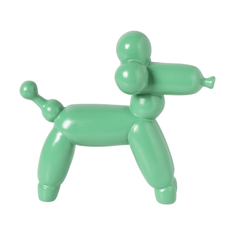 Ballon hond - groen - 17x15.5x7 cm