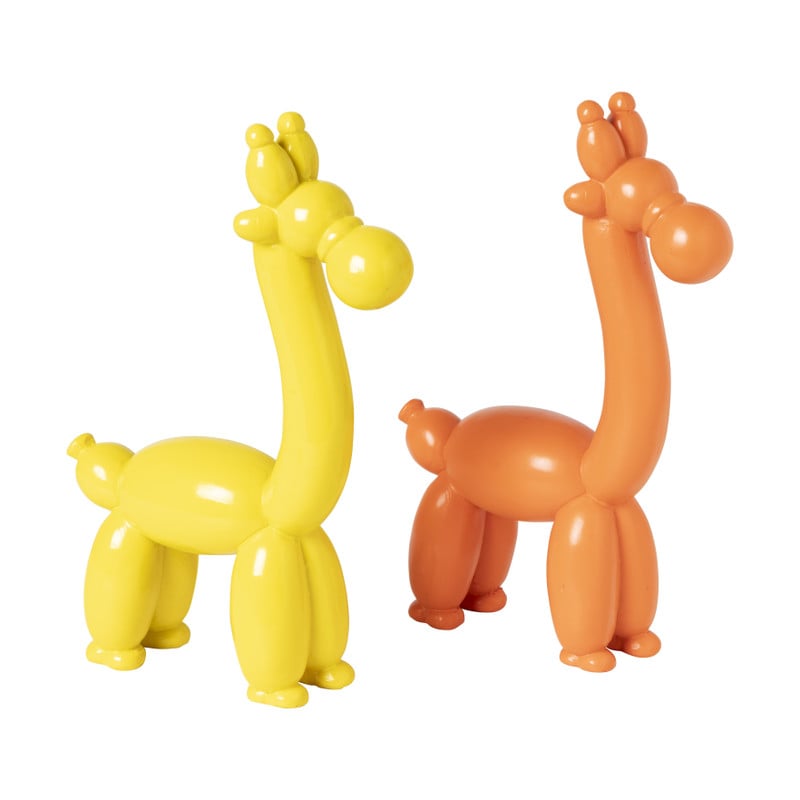 Ballon giraf - geel - 25x17.5x7 cm
