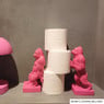 Boekensteun gorilla - set van 2 - roze