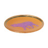 Deco schaaltje panter - goud/oranje/paars - ø10.3x1.3 cm