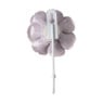 Wandhaak bloem - paars - 12x7.5x3.3 cm