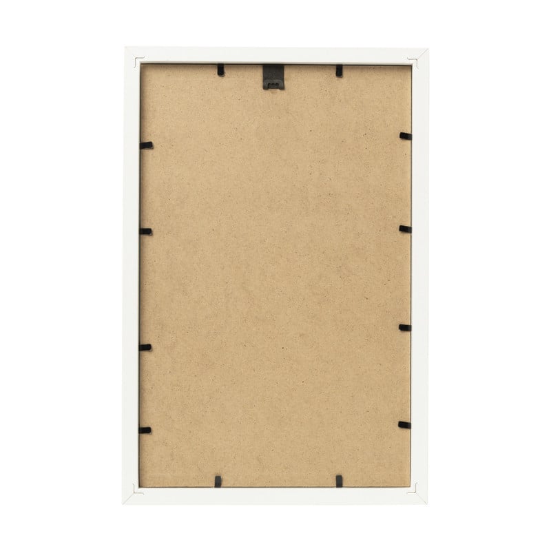 Poster met lijst bloem - roze/wit/paars - 30x21 cm