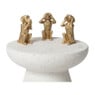 Hond Horen - goudkleurig - 15x7.5x6.5 cm