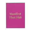 Poster met lijst manifest - roze/goud - 40x30 cm - Happy at home by Sanny