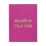 Poster met lijst manifest - roze/goud - 40x30 cm - Happy at home by Sanny