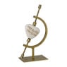 Houder met steen - goud - 14x8x5 cm - Happy at Home by Sanny