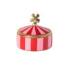 Opbergpotje klaver - goud/rood/roze - ø7x6.5 cm