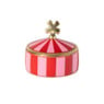 Opbergpotje klaver - goud/rood/roze - ø7x6.5 cm