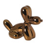Ballon beeldje hond - bruin - 15.5x12x7 cm
