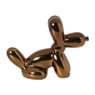 Ballon beeldje hond - bruin - 15.5x12x7 cm