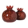 Granaatappel vaasje klein - rood - ø7.8x7.4 cm