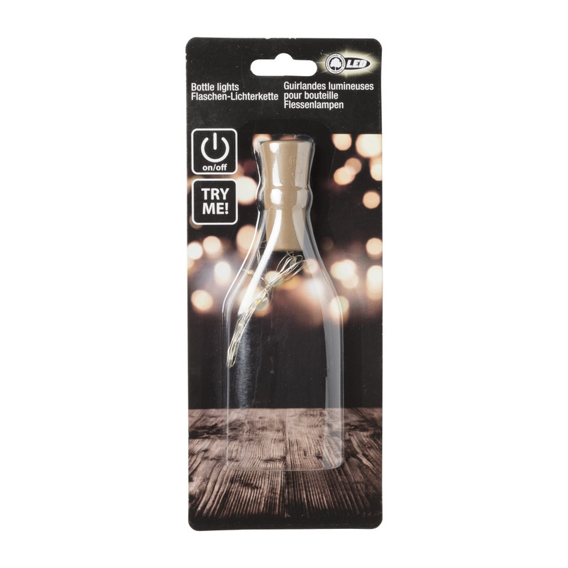 Lampjes voor fles - LED -  2,6 cm
