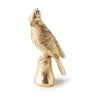 Beeldje vogel - goud - 11x9x28 cm 