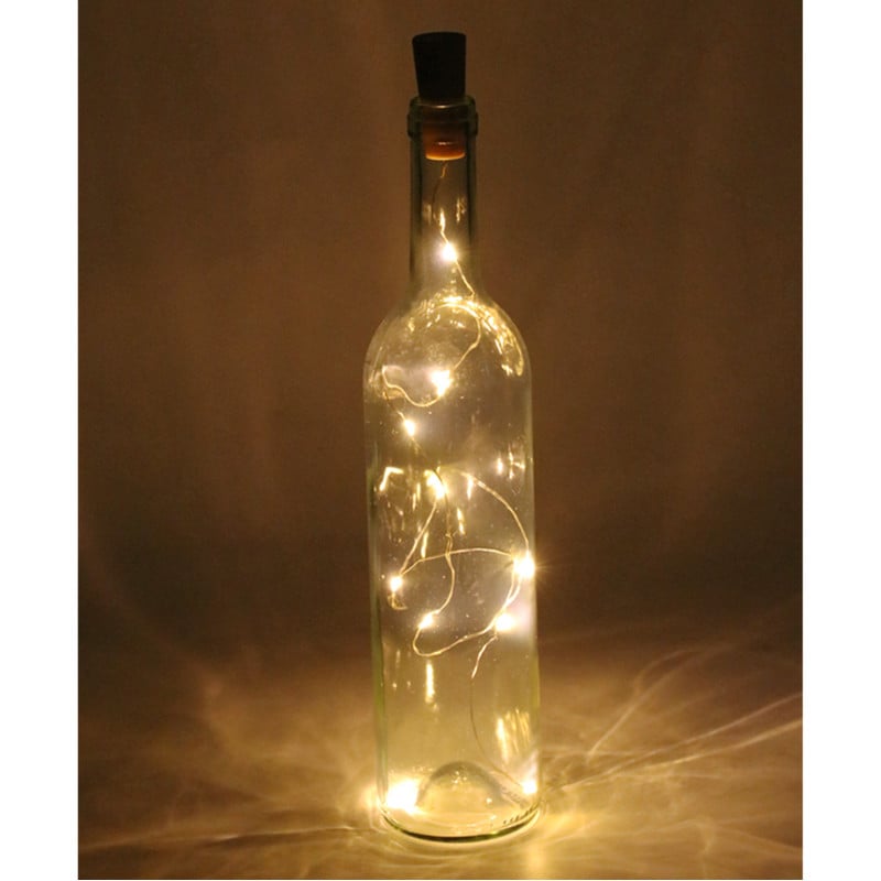 LED lampjes voor in fles - plastic 