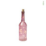 Bohemian fles met lampjes - diverse kleuren - ø8x33 cm 