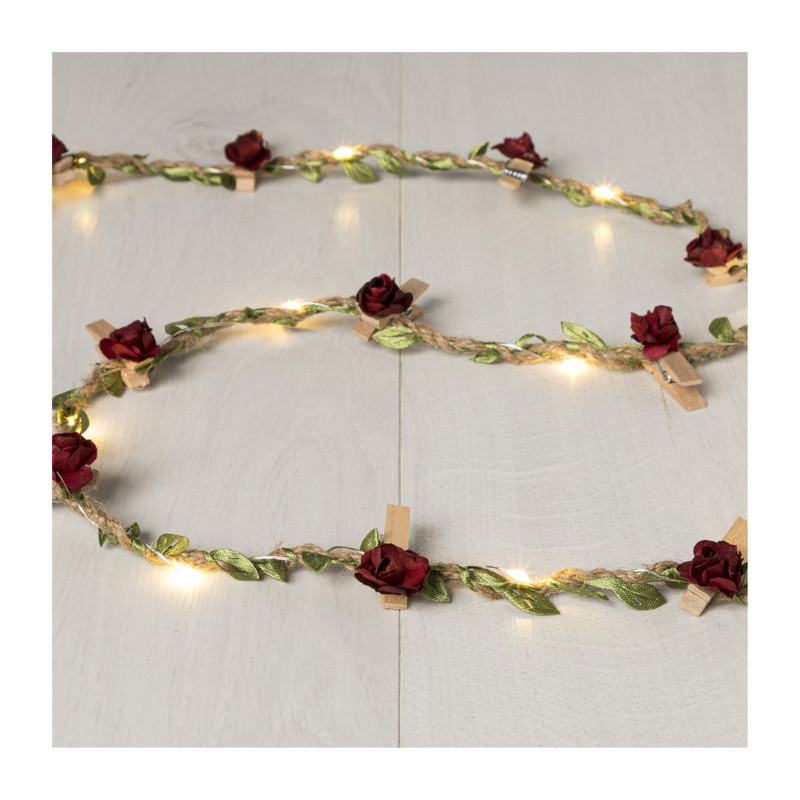 Led slinger touw met bloemen - diverse varianten - 120 cm