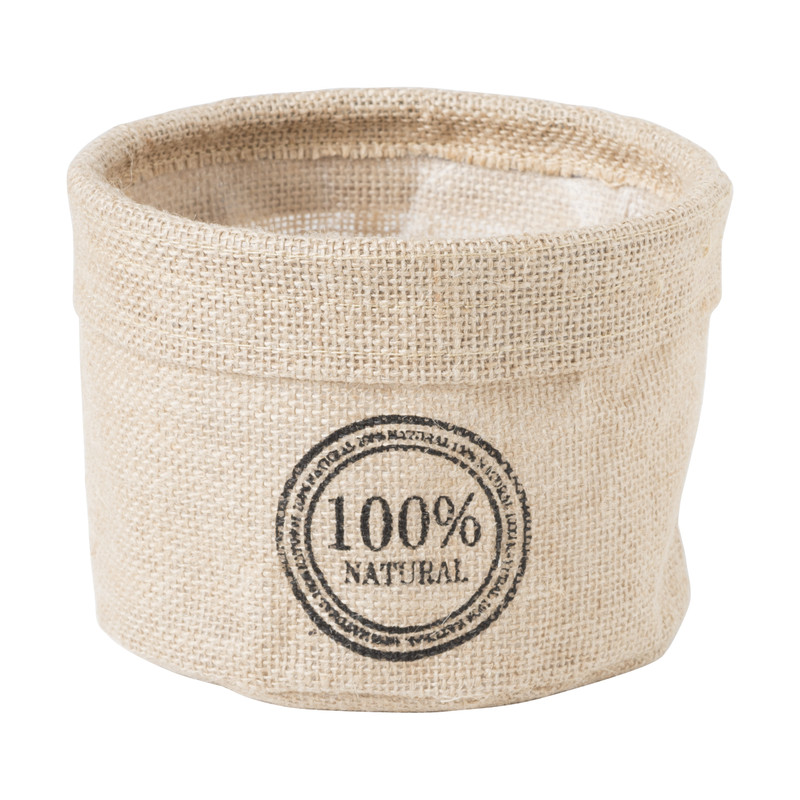 Mandje jute middel - 15x15x11 cm