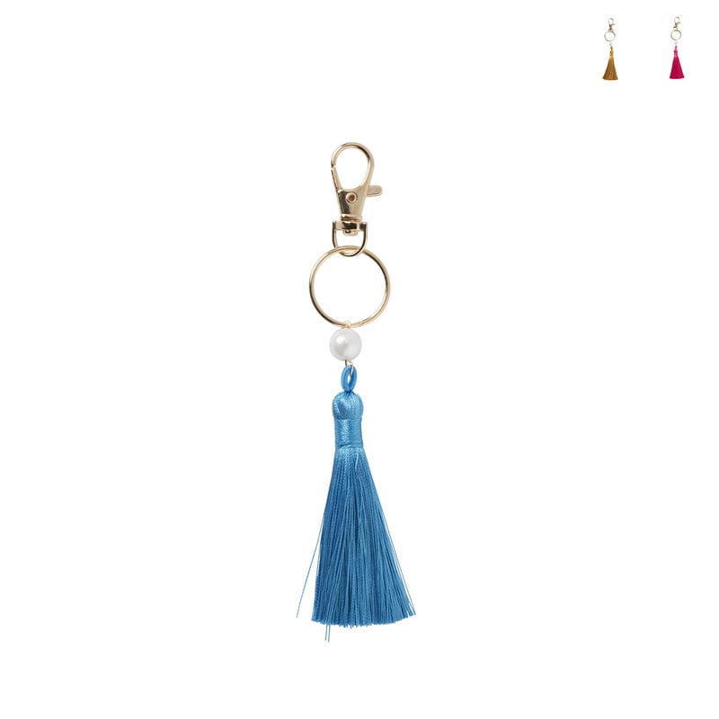 Sleutelhanger met kwastje - diverse varianten - 18 cm 