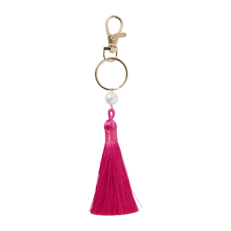 Sleutelhanger met kwastje - diverse varianten - 18 cm 