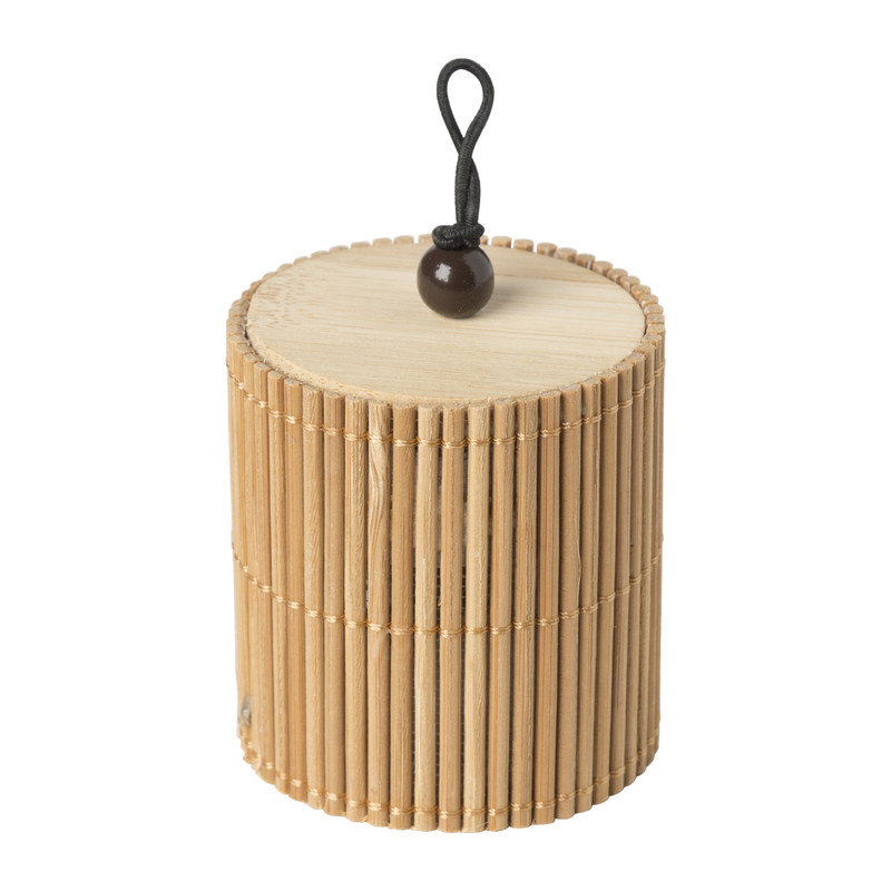 Opbergdoosje bamboe - ø5.5x6 cm