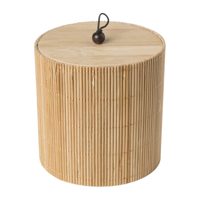 Opbergdoosje bamboe - ø11.5x11 cm