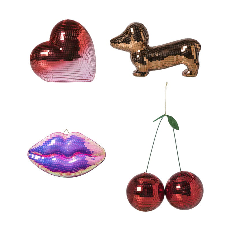 Disco lippen - roze - 12.5x22.5x4 cm