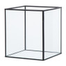 Deco box klein - zwart - 18x16x16 cm