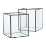 Deco box groot - zwart - 20x16x16 cm