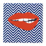 Siertegel kus - multikleur - 10x10x0.5 cm