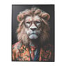 Poster met lijst leeuw - 45x60 cm 